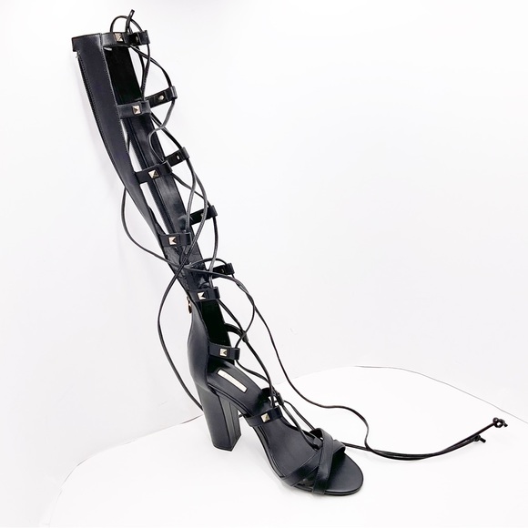 🆕{GUESS} Annalie Studded Block-Heel Gladiator Sandals - Picture 13 of 16